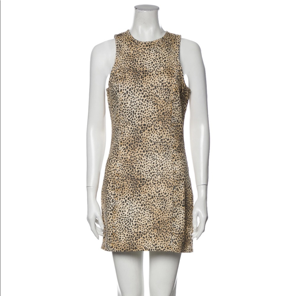 Alexander Wang animal print mini dress size 2